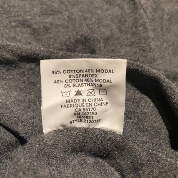 Classic cotton/modal grey turtleneck - Picture 5 of 5